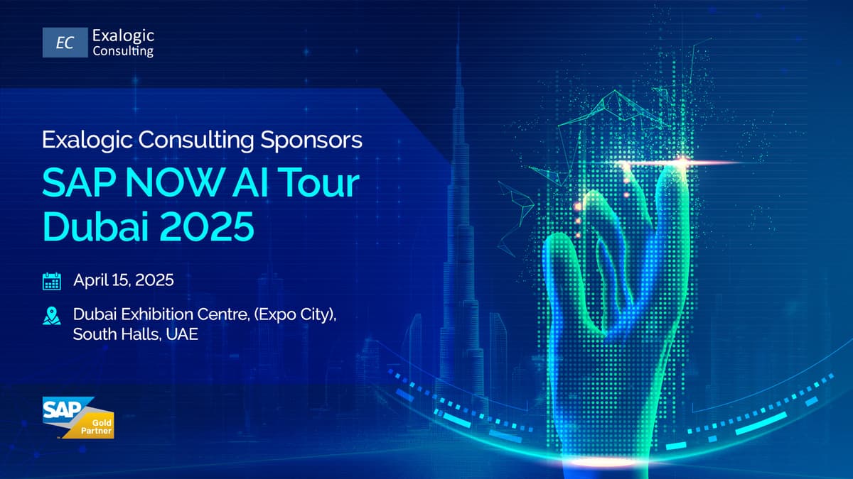 Exalogic Consulting Sponsors SAP NOW AI Tour Dubai 2025